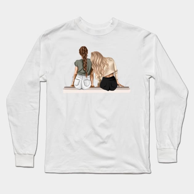 Lean on me Long Sleeve T-Shirt by elzafoucheartist